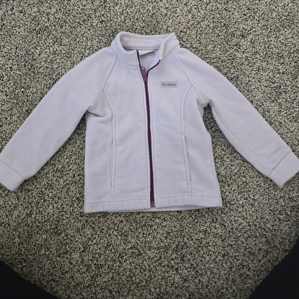 Girls Columbia Purple Fleece Jacket